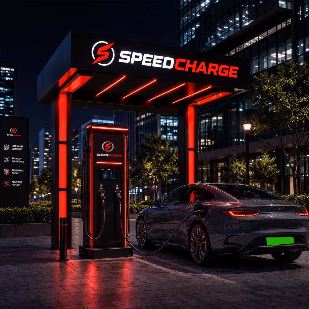 A SpeedCharge premium fast-charging unit