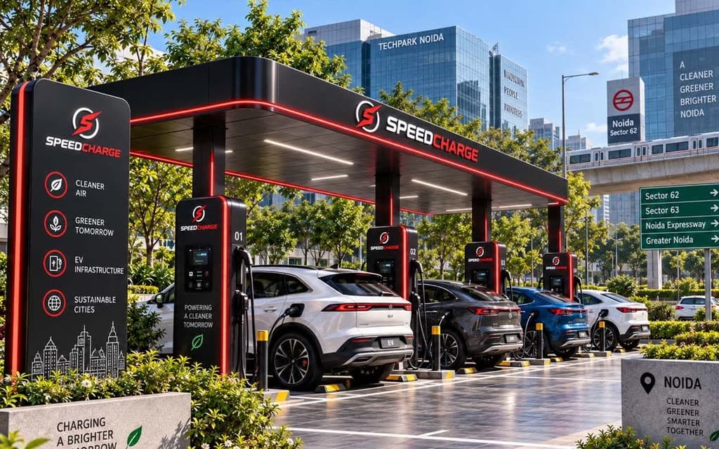 EV charging station franchise in Noida
